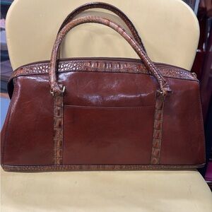 Brahmin Rich Brown Leather Shoulder Bag